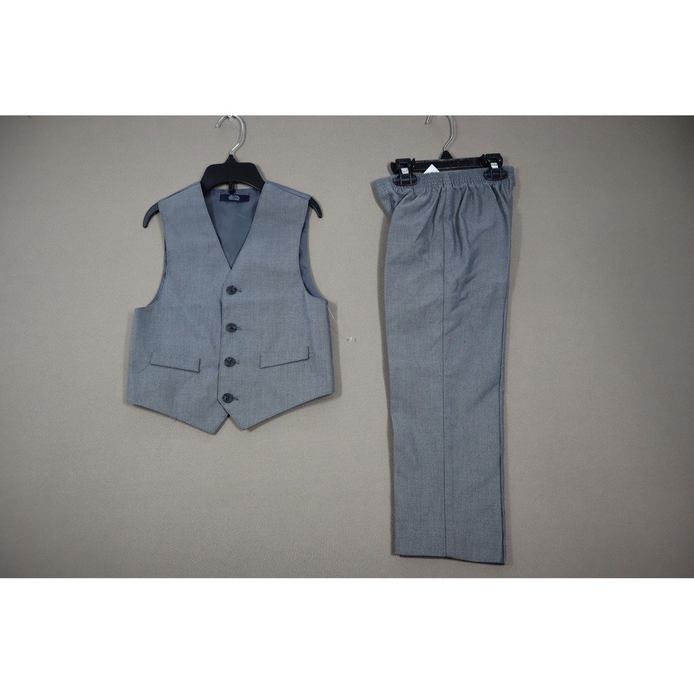 Nautica‎ Little Boys Two Piece Dress Pant and Vest Set - Grey - Size 5